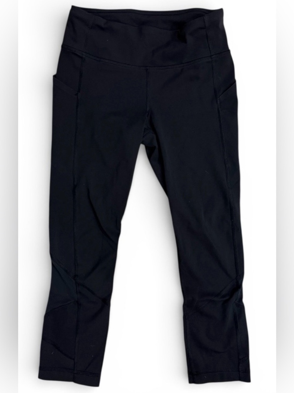 Lululemon Pace Rival Crop 22" Black Luxtreme Leggings Size 4